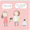 Rosie Made a Thing Greeting Card - Village