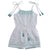 White Play Suit with Mint Embroidery