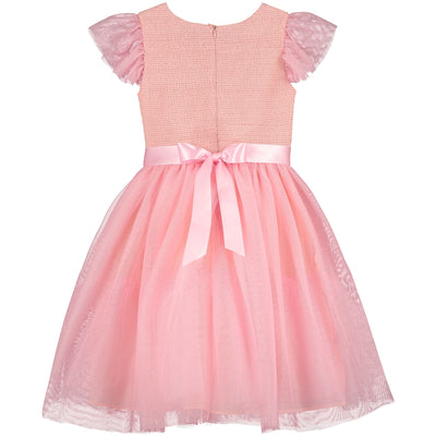 Hollie Hastie Confetti Pink Smoked Party Dress  | Le Petite Putti
