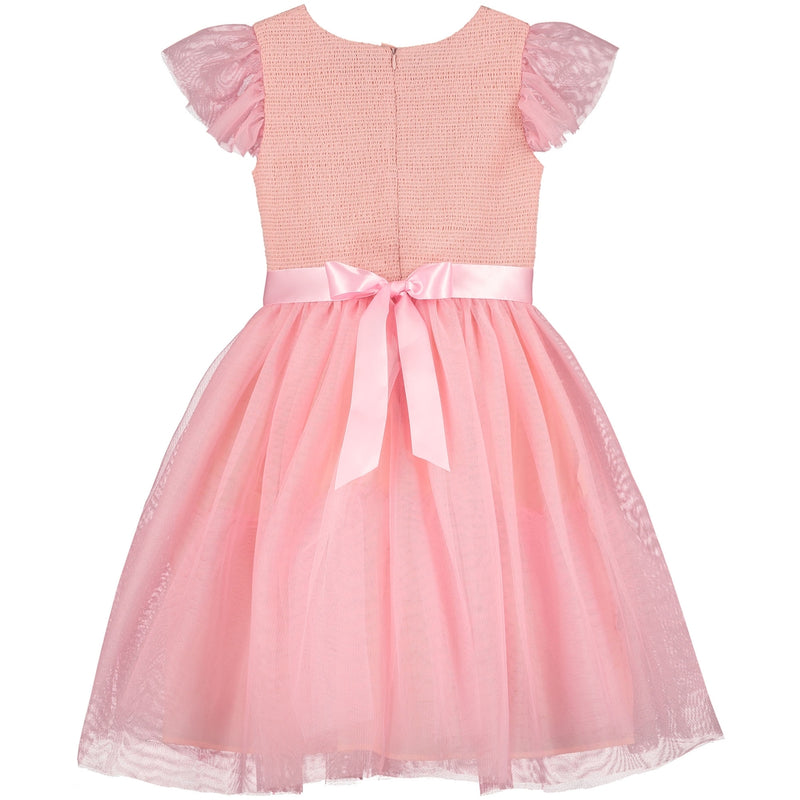 Hollie Hastie Confetti Pink Smoked Party Dress  | Le Petite Putti 