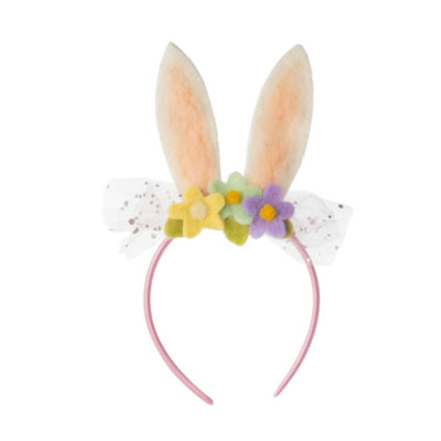 Felt Bunny Ear Headband - Pink