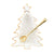 Gold Splatter Christmas Tree Dip Set