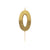 "We Heart Birthdays" Gold Glitter Number Candle - Zero | Le Petite Putti Canada