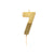 "We Heart Birthdays" Gold Glitter Number Candle - Seven | Le Petite Putti Canada