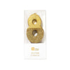 "We Heart Birthdays" Gold Glitter Number Candle - Eight | Le Petite Putti Canada