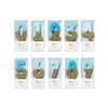 "We Heart Birthdays" Blue Glitter Number Candle -Eight