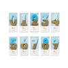 "We Heart Birthdays" Blue Glitter Number Candle - Seven