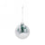 Clear Glass Christmas Ball Ornament with Snow and Pine