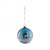 Blue Glass Christmas Ball Ornament with Trees | Putti Christmas 