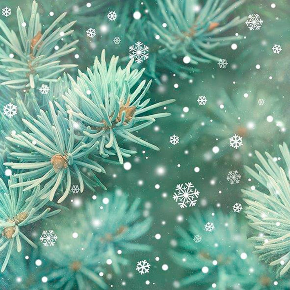 Winter Foliage Paper Napkin - Lunch | Putti Christmas Celebrations 