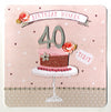 "Birthday Wishes 40 Today" Greeting Card, ID-Incognito Distribution, Putti Fine Furnishings