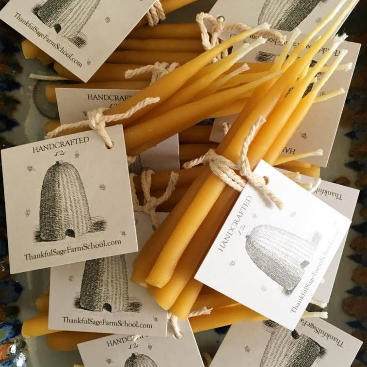 Beeswax Birthday Tapers | Putti Fine Furnishings 