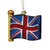 Kurt Adler Union Jack Glass Ornament | Putti Christmas