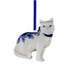 Kurt Adler Delft Blue Cat Ornament | Putti Christmas Decorations