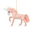 Kurt Adler Furry Pink Unicorn Ornament | Putti Christmas 