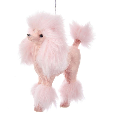 Kurt Adler Plush Pink Poodle Ornament | Putti Christmas