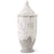  White Distressed Urn with Lid | Putti Fine Furnishings 