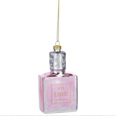 Perfume Bottle Glass Ornament