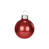 Red and White mini Ball Ornaments - Set of 12