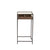 Side Table with Glass Top and Wood Divided Drawer - Small
