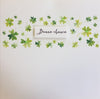 Bonne Chance Shamrock Band Greeting Card