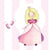 Princess with Butterfly Greeting Card