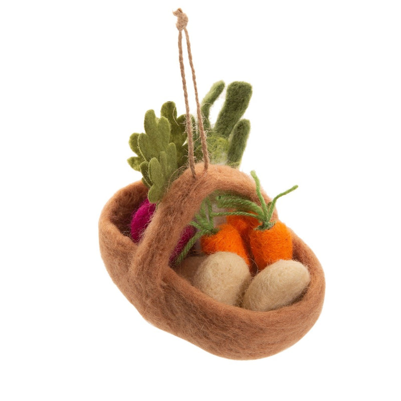 Vegetable Trug Felt Ornament