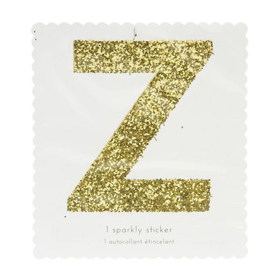 Meri Meri Chunky Gold Glitter Z Sticker