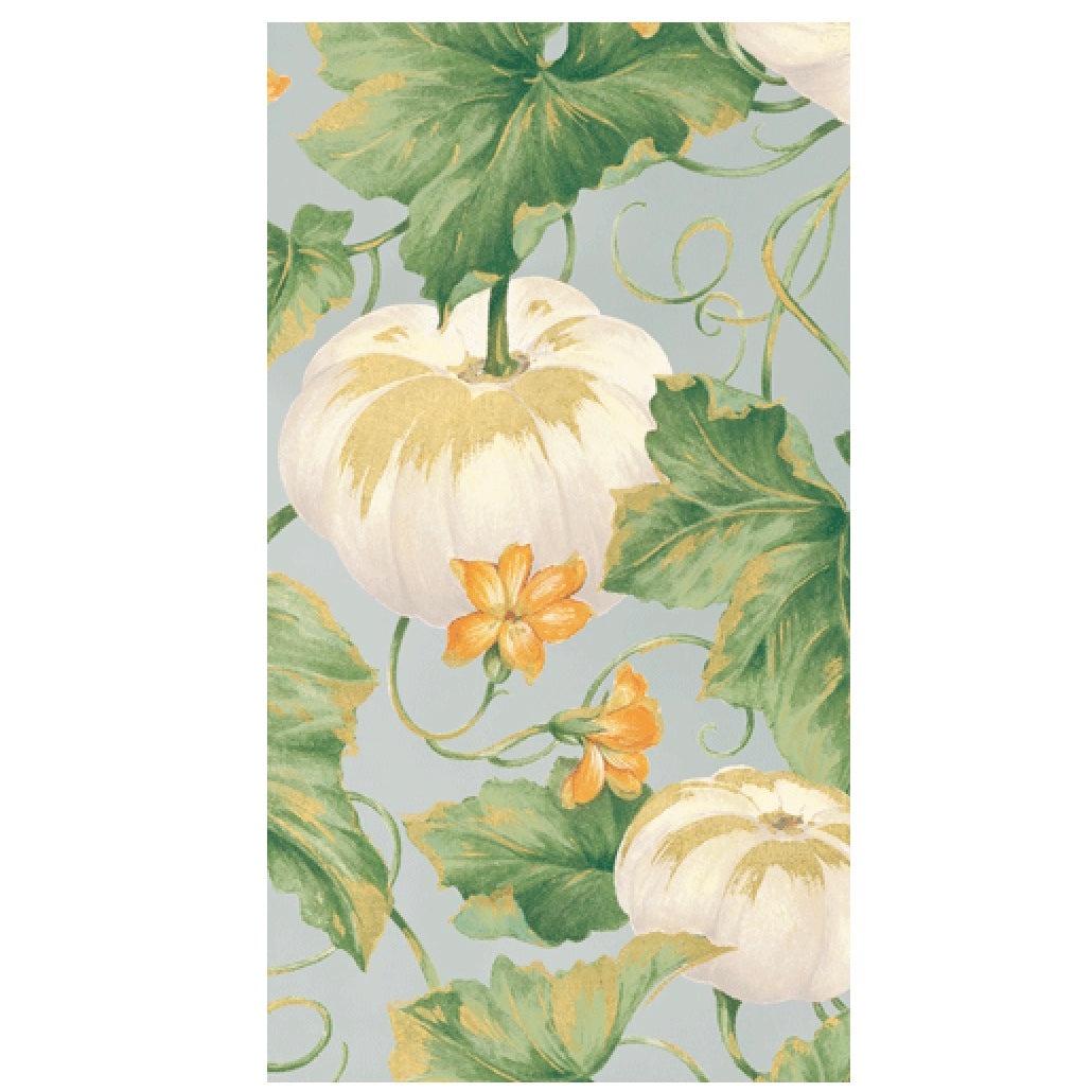 Caspari White Heirloom Pumpkins Paper Napkin - Guest | Putti Celebrations