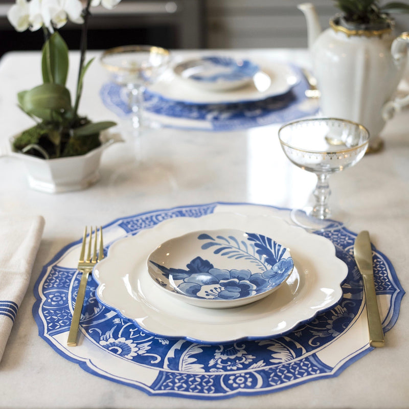 Hester & Cook Die Cut China Blue Placemat | Putti Celebrations & Partyware 