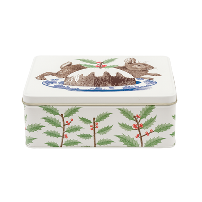 Thornback & Peal Rabbit and Christmas Pudding Rectangular Tin