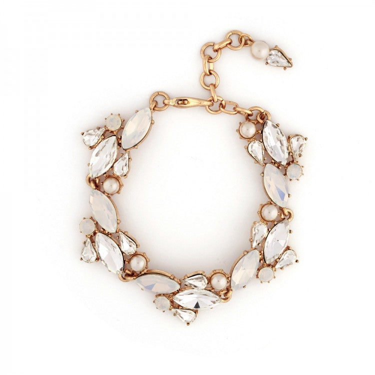  Lovett & Co. Crystal Cluster Bracelet - White Opal, L&C-Lovett & Co., Putti Fine Furnishings