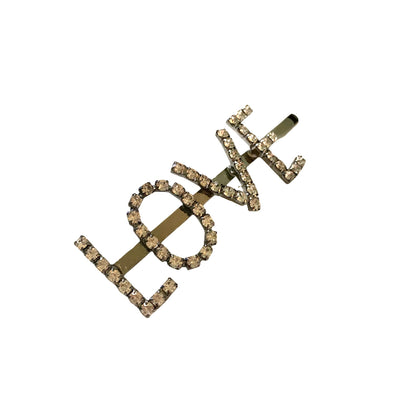 Diamante "Love" Hair Clip