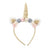 Glitter Unicorn Headband - Gold | Le Petite Putti Canada