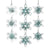 Kurt Adler Acrylic Ice Blue Snowflake Ornaments | Putti Christmas Canada
