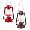 Kurt Adler Red and Brown Lantern Ornaments with LED