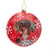 Kurt Adler German Shorthair Pointer Glass Disc Ornament | Putti Christmas Decorations