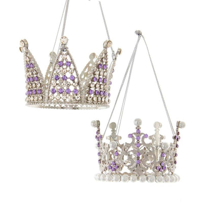 Kurt Adler Royal Splendor Purple Crown Ornament
