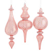 Kurt Adler Pink Handblown Glass Finial Ornament | Putti Christmas