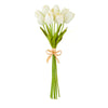 White Soft Touch Tulip Bundle - 15"  | Putti Fine Furnishings Canada