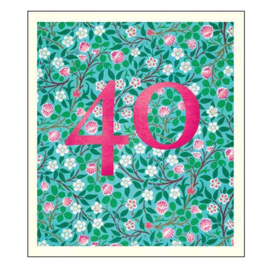 40 William Morris Print Greeting Card