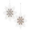 Kurt Adler Metal Glittered Snowflake Ornament  | Putti Christmas Canada