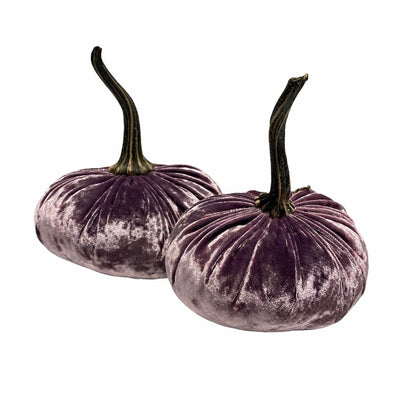 Small Velvet Pumpkin - Luxe Lilac | Putti Fine Furnishings Canada