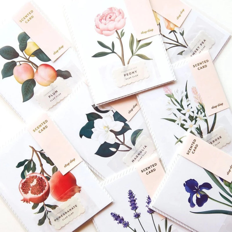 Botanical Scented Card - Bulgarian Rose | Putti Fine Furnishings 