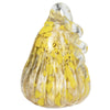 Large Light Up Blown Glass Gourd - Yellow Mottled