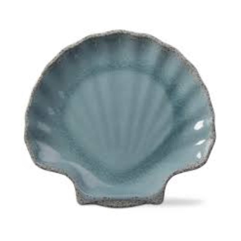 "Veranda" Bamboo Melamine Scallop Shell Platter