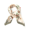Fable England - Toile de Jouy Olive Green Square Scarf