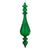 Green Venetian Style Glass Finial Ornament