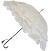 White Triple Frill Classic Umbrella | Putti Fine Fashions