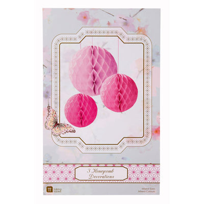 Decedant Decs Pink Tissue Honeycombs, TT-Talking Tables, Putti Fine Furnishings